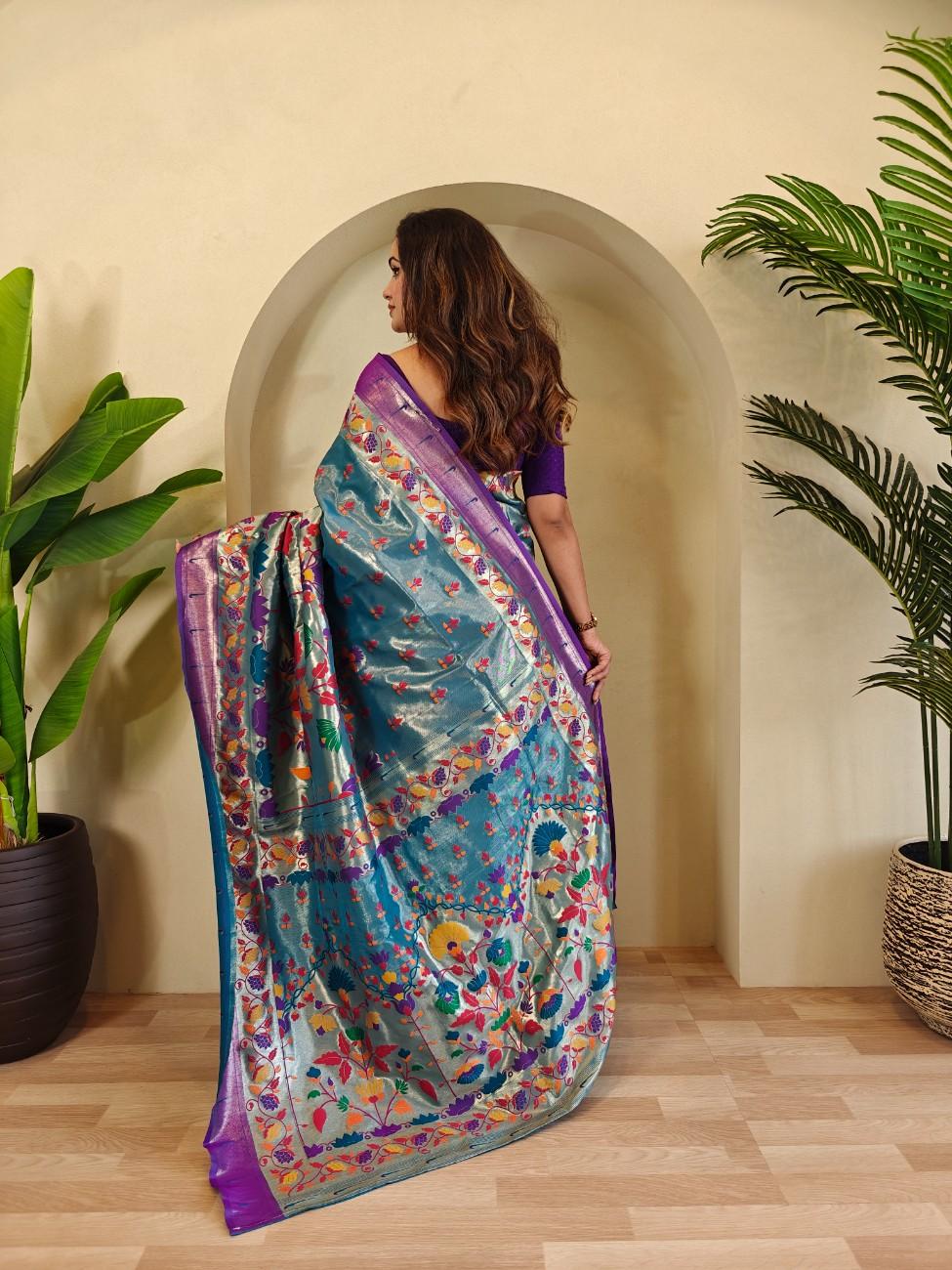 Designer Paithani Weaving sarees