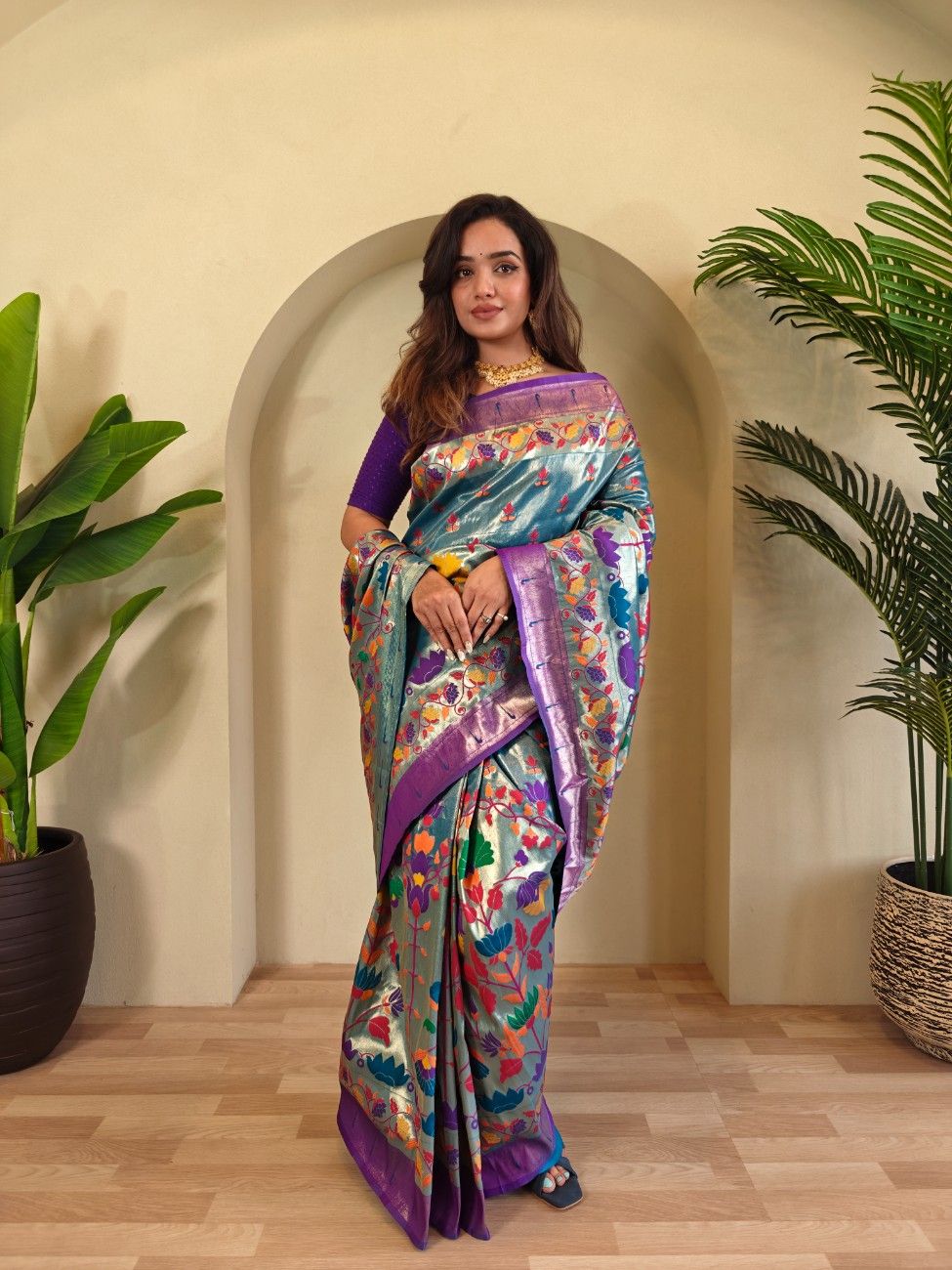 Designer Paithani Weaving sarees