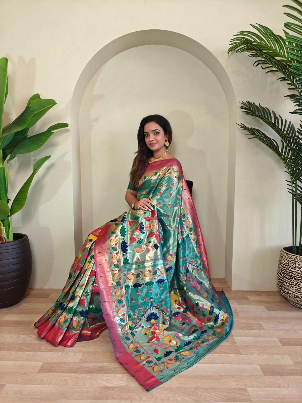 Designer Paithani Weaving sarees
