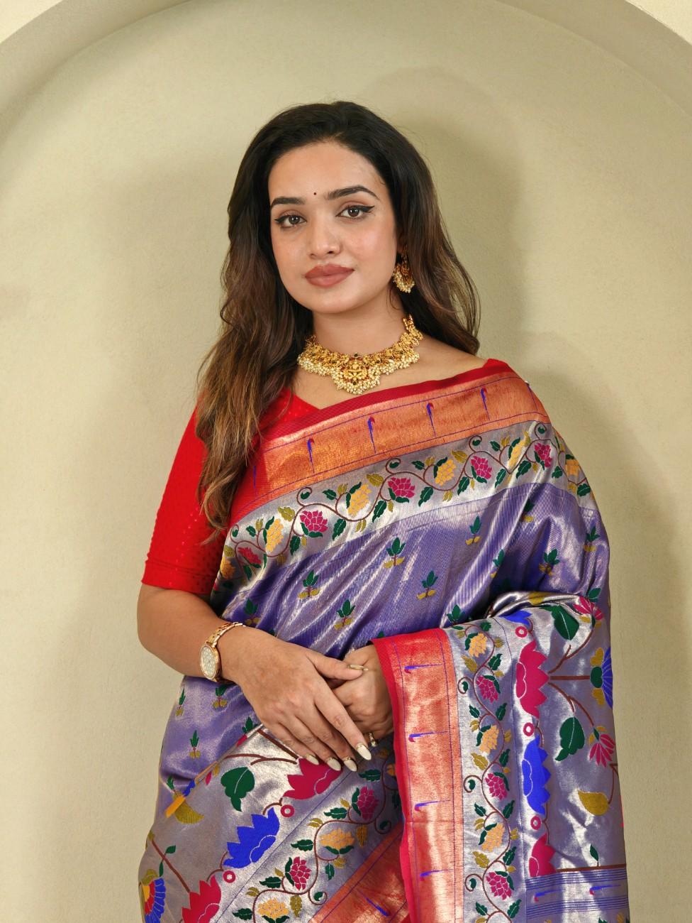 Designer Paithani Weaving sarees