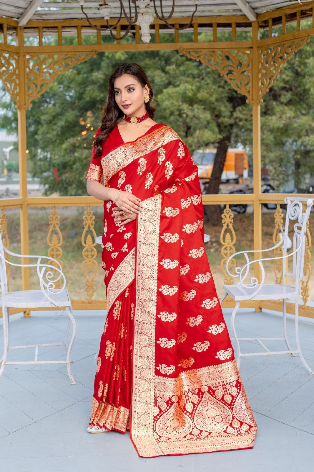 Banarasi Mushro Silk Sarees