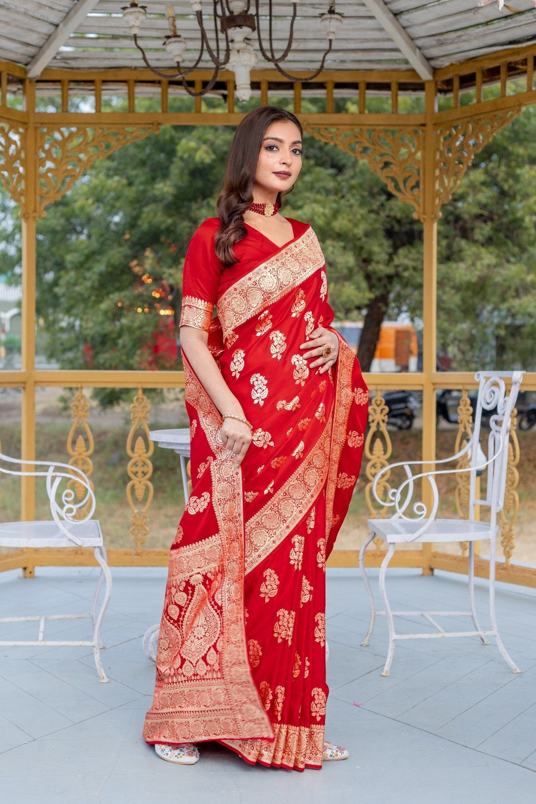 Banarasi Mushro Silk Sarees
