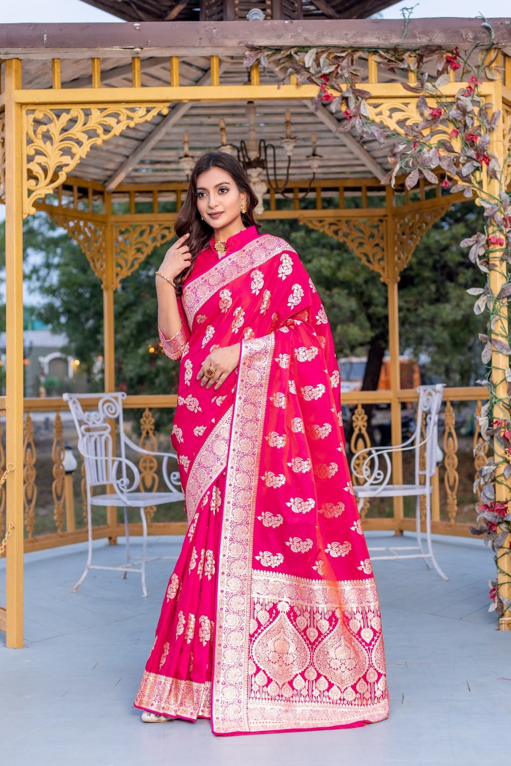 Banarasi Mushro Silk Sarees
