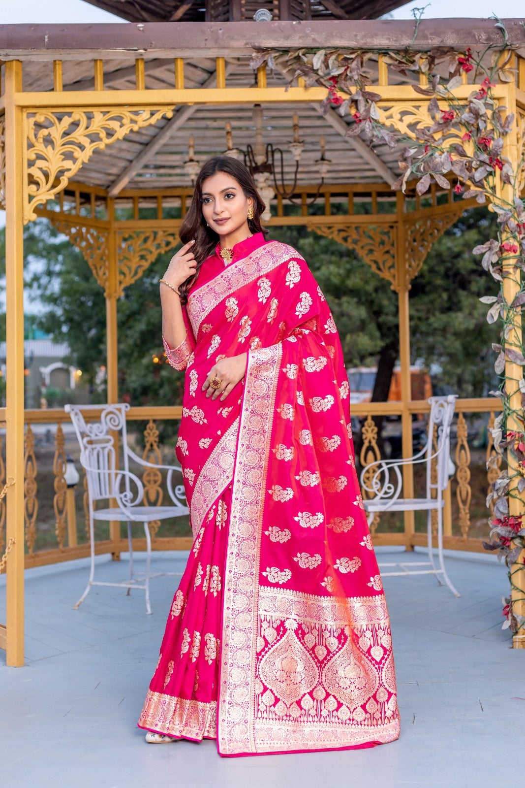 Banarasi Mushro Silk Sarees