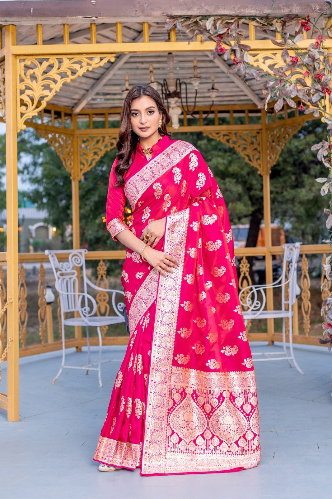 Banarasi Mushro Silk Sarees