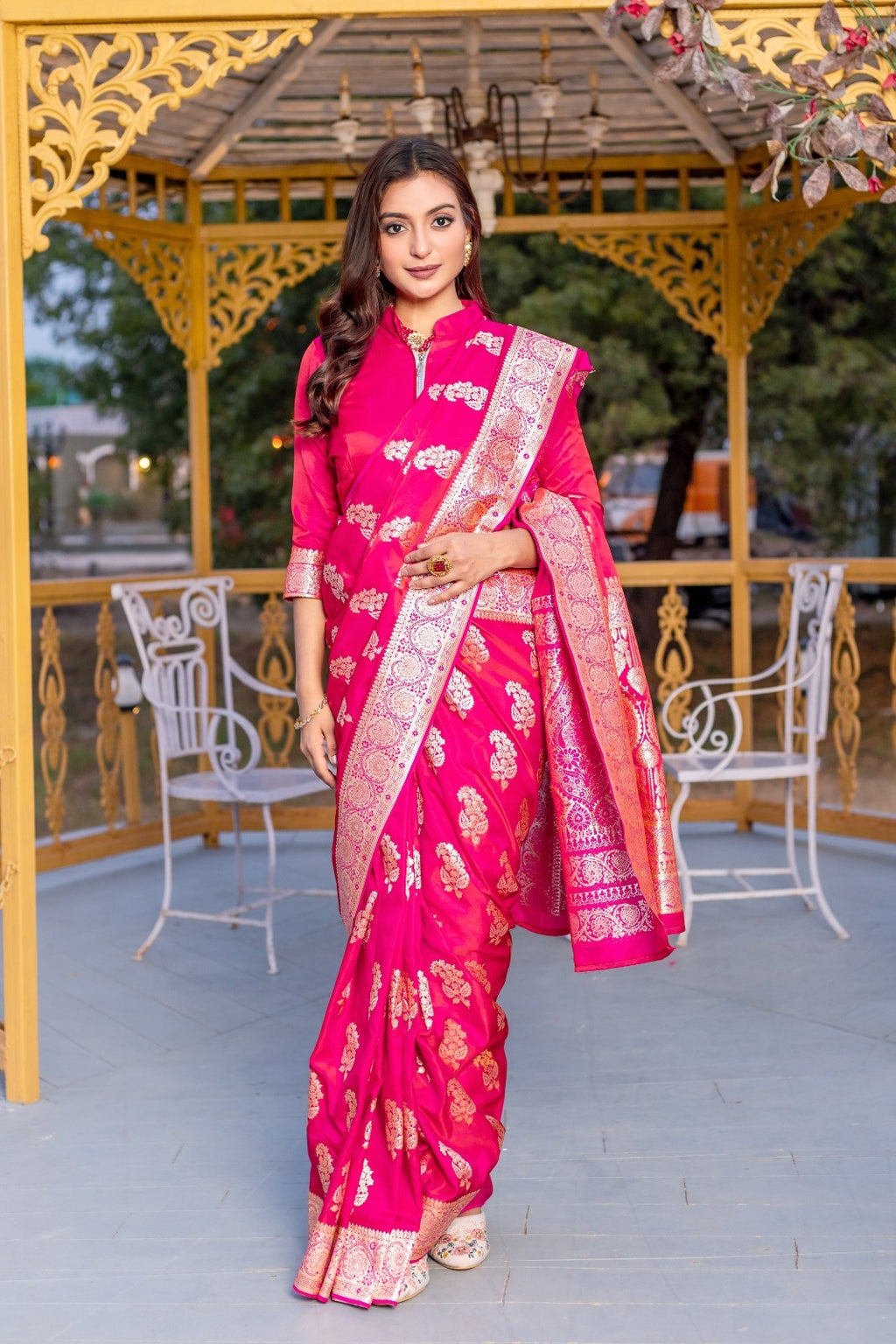 Banarasi Mushro Silk Sarees