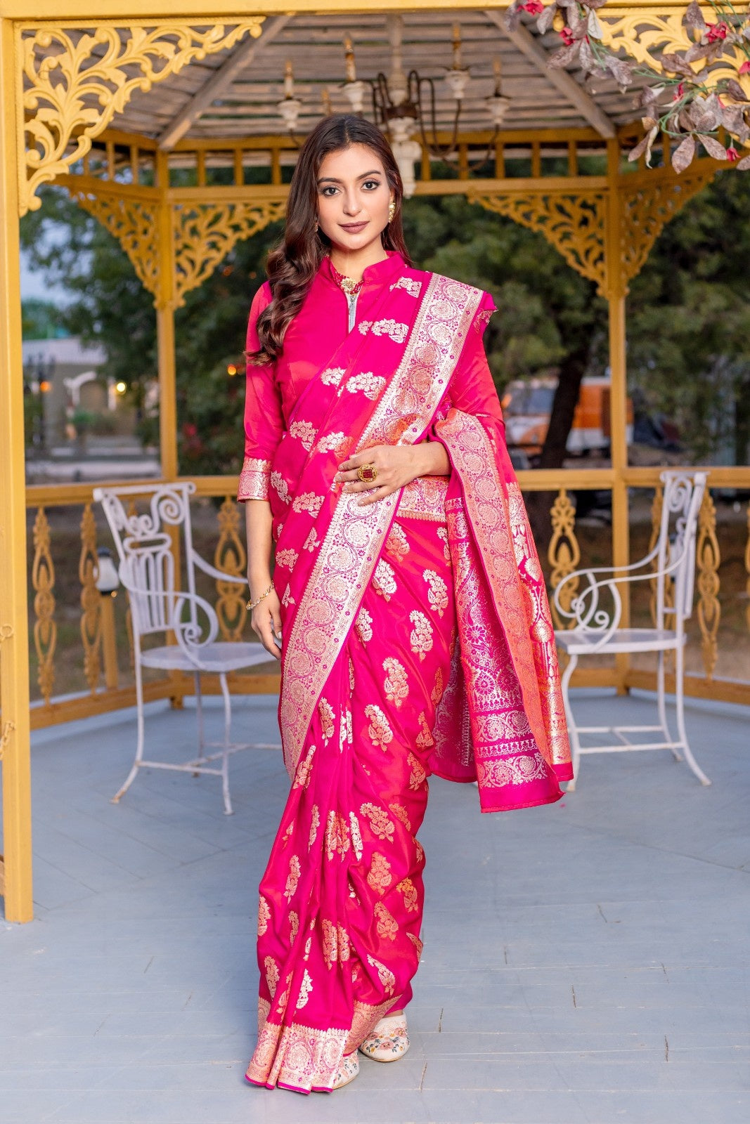 Banarasi Mushro Silk Sarees