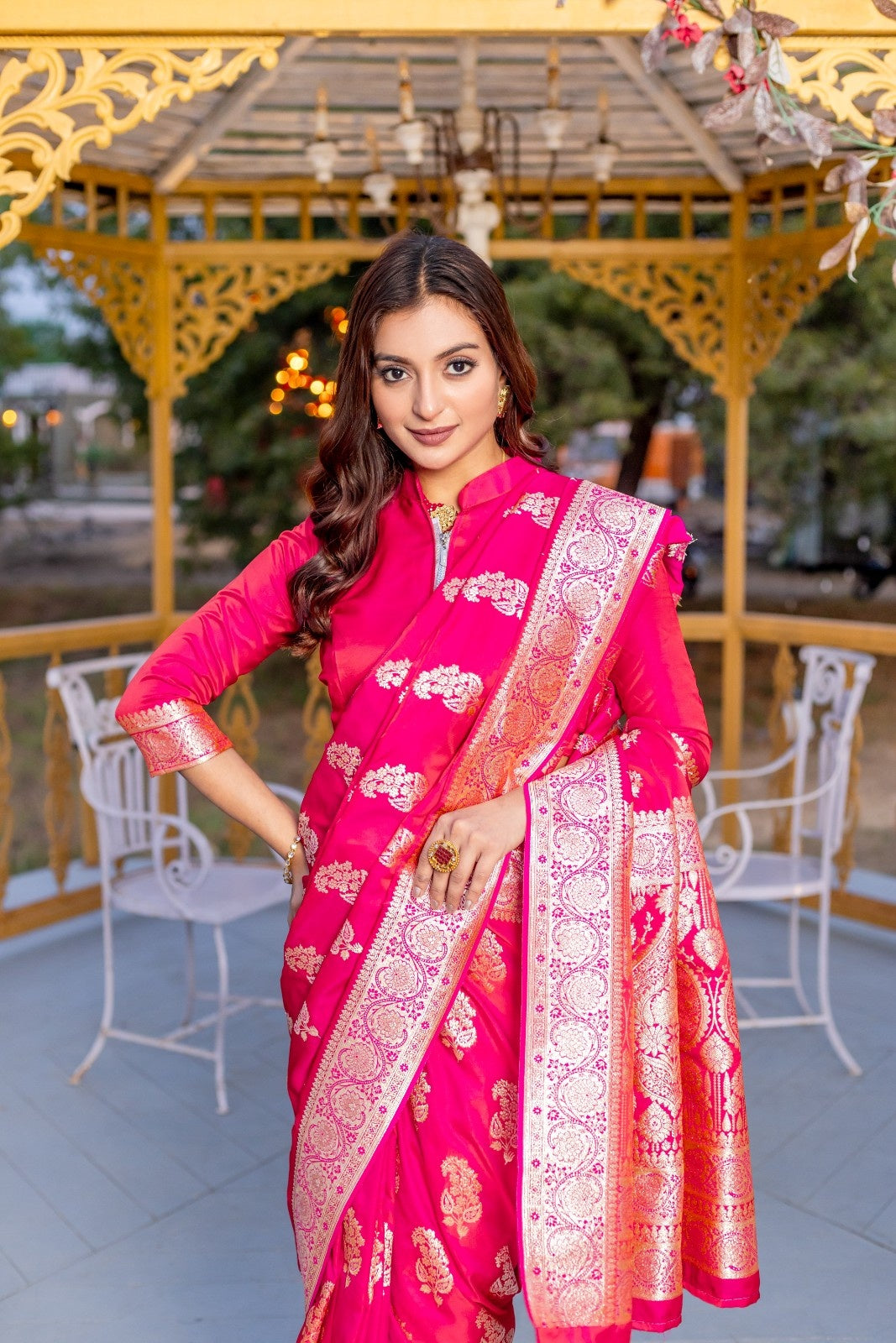 Banarasi Mushro Silk Sarees