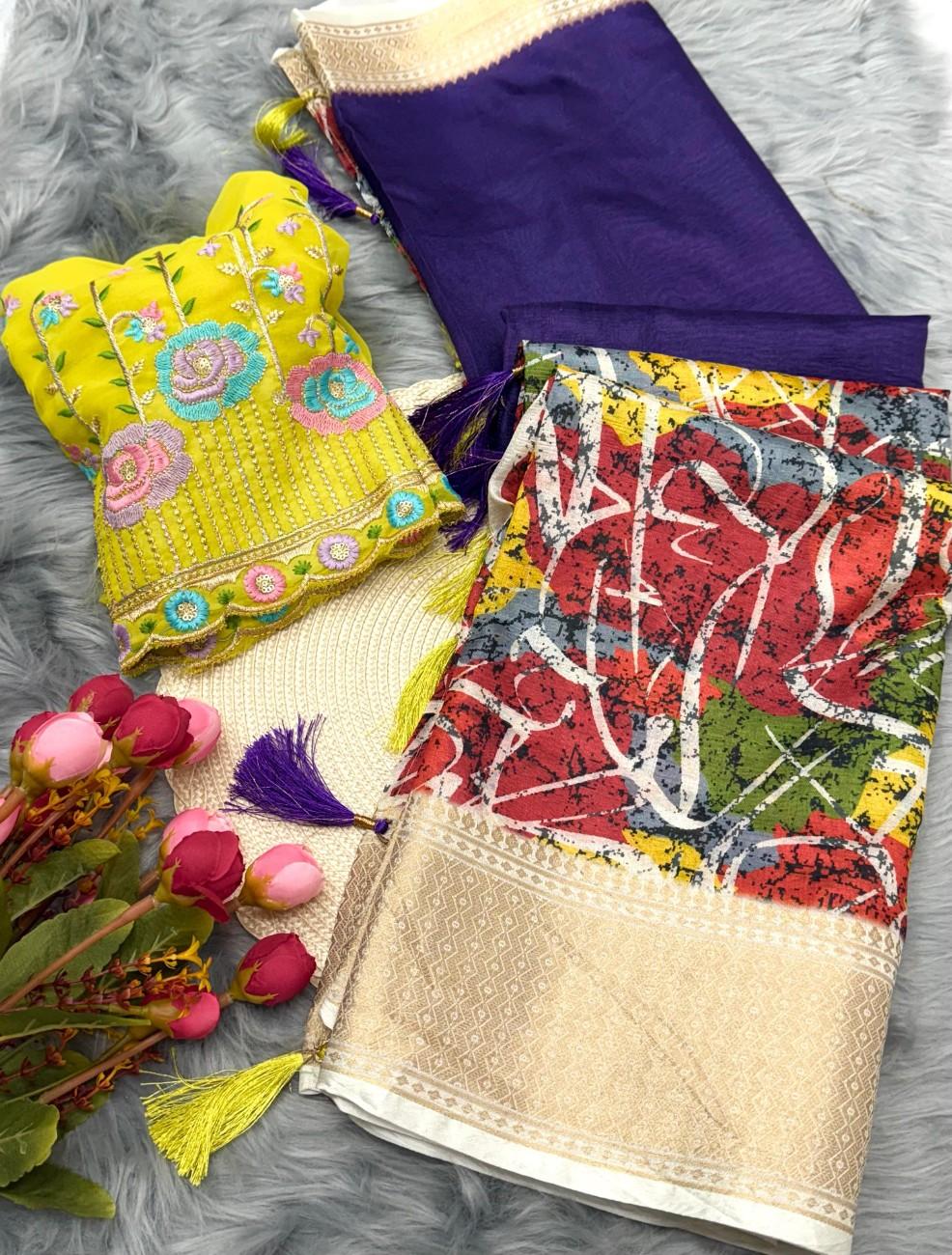 Premium Dola Crush Silk Saree