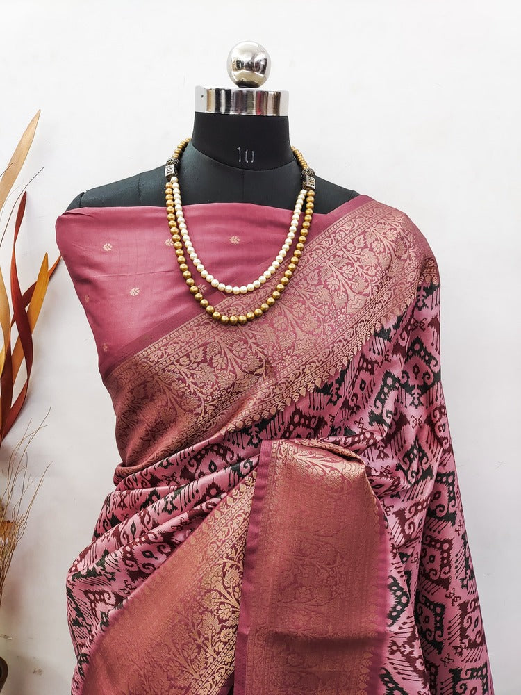 Premium Soft Lichi Silk with digital print