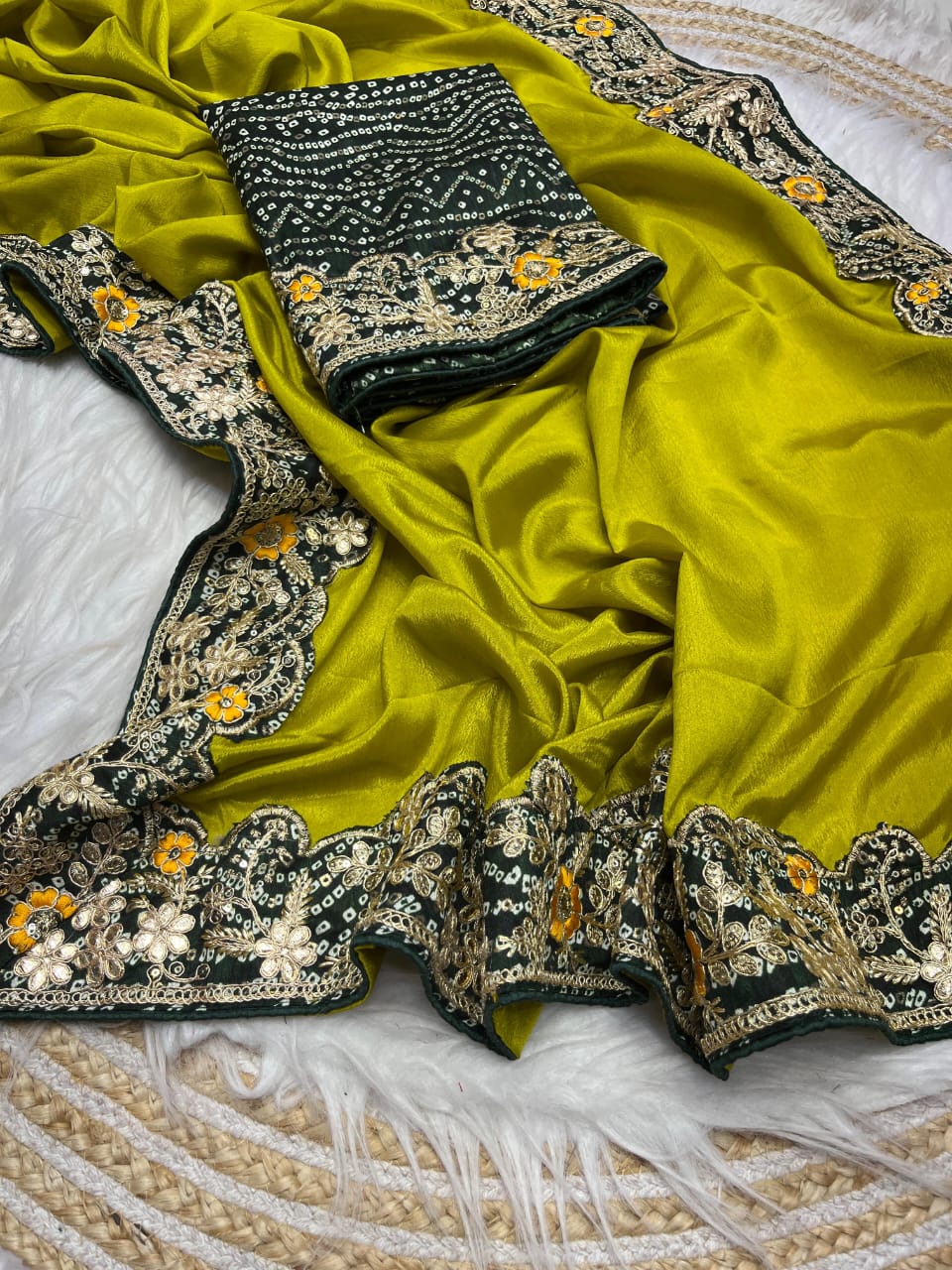 PREMIUM CHINON SILK SAREE