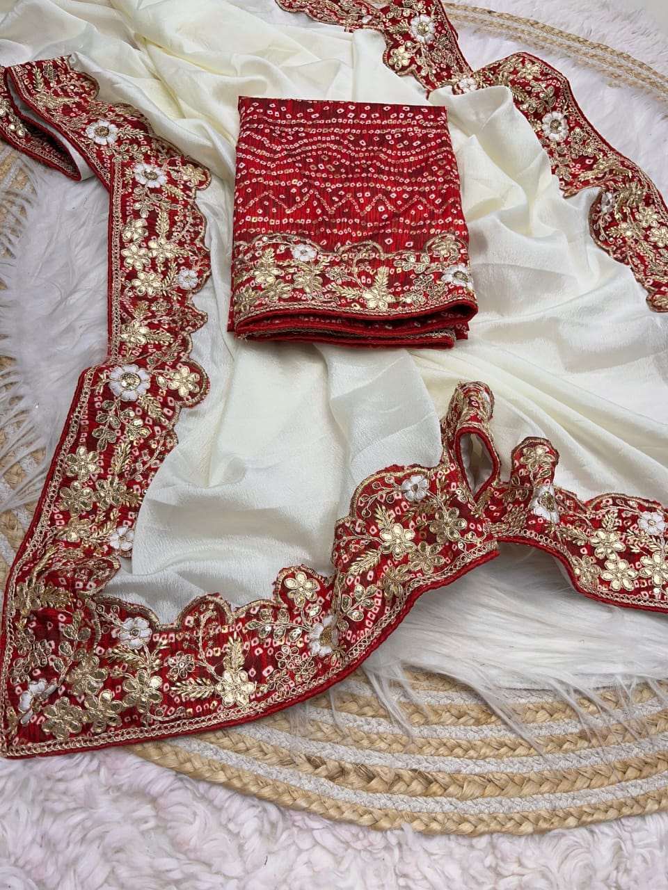 PREMIUM CHINON SILK SAREE