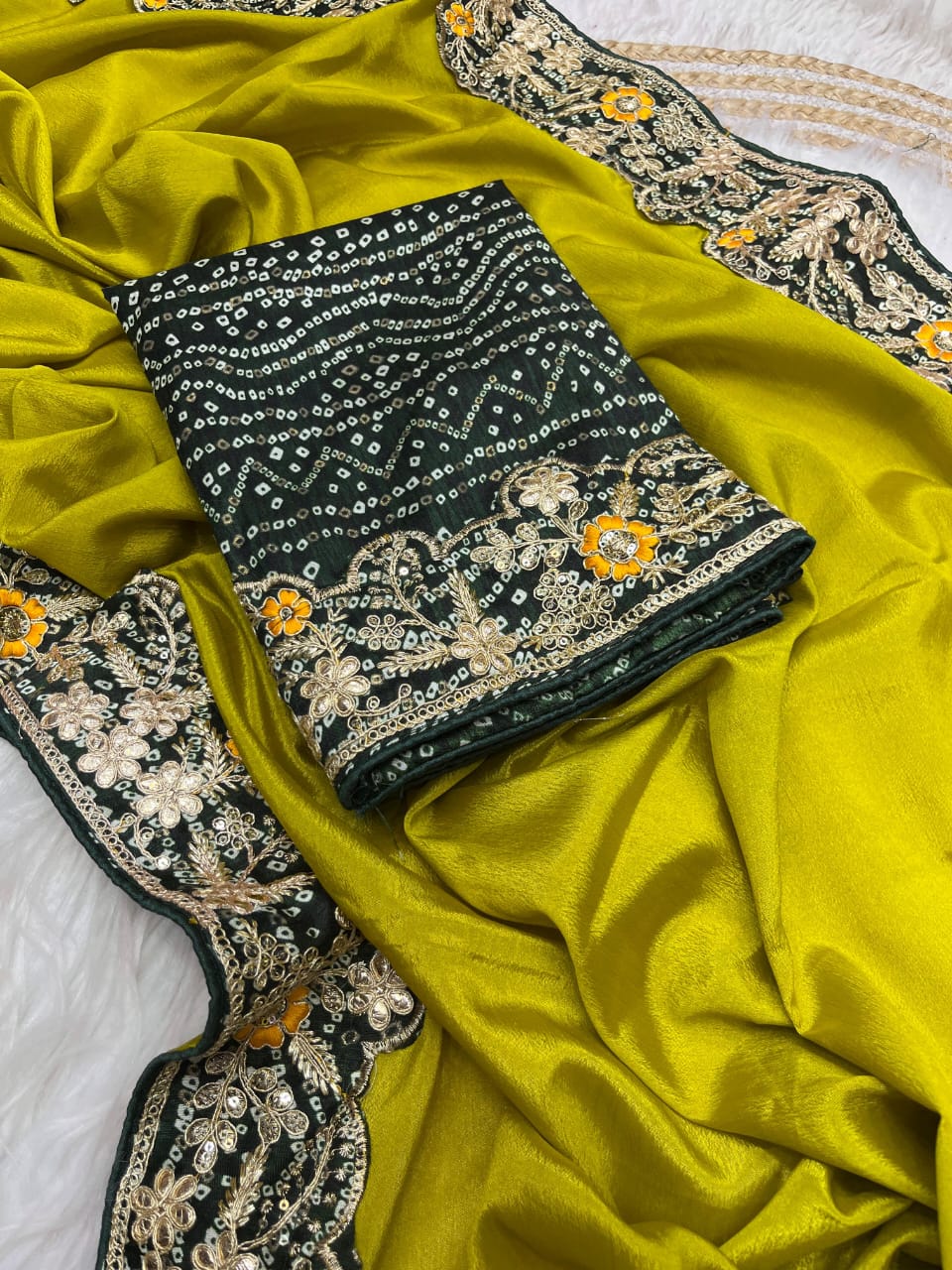 PREMIUM CHINON SILK SAREE