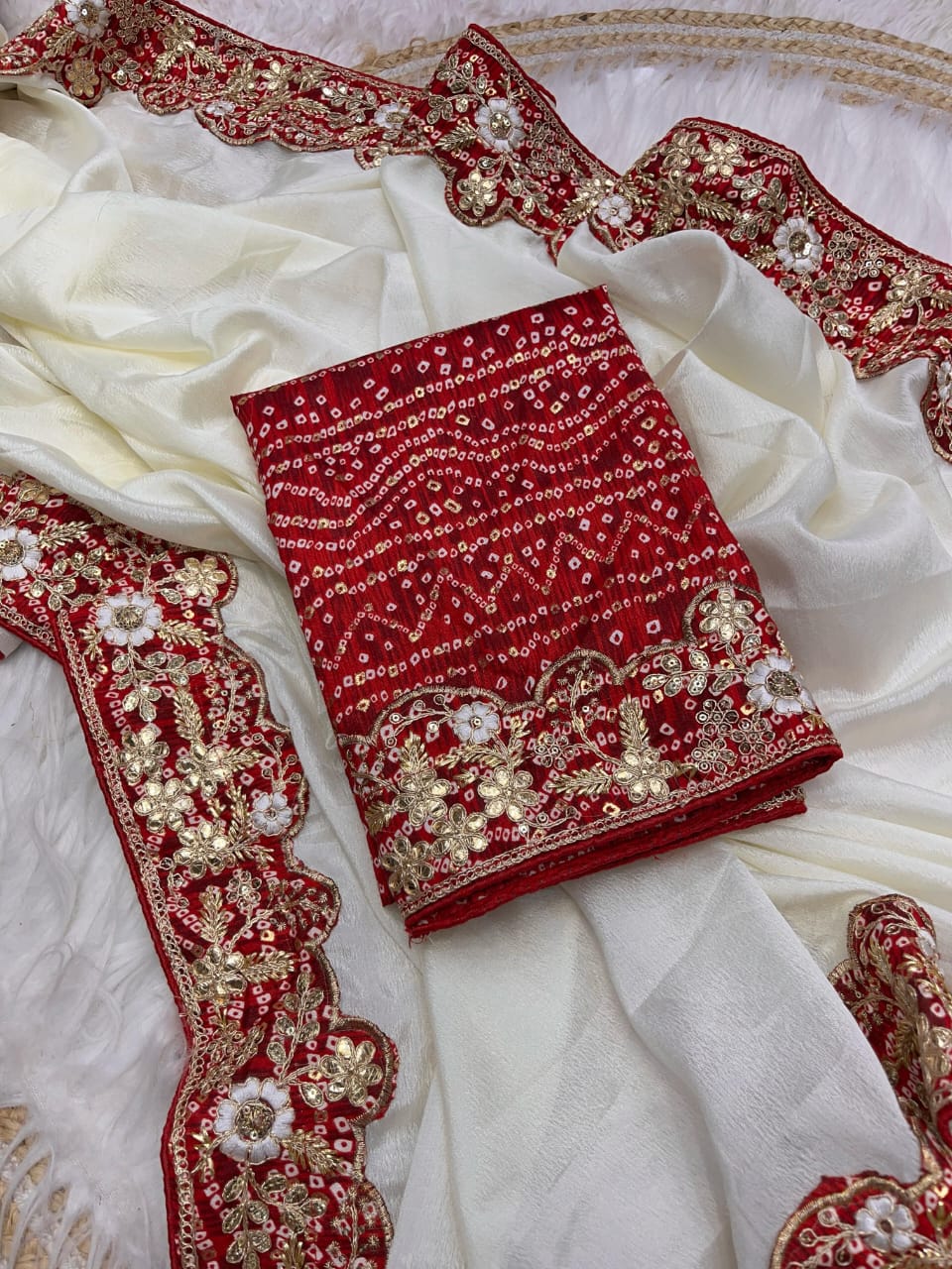 PREMIUM CHINON SILK SAREE