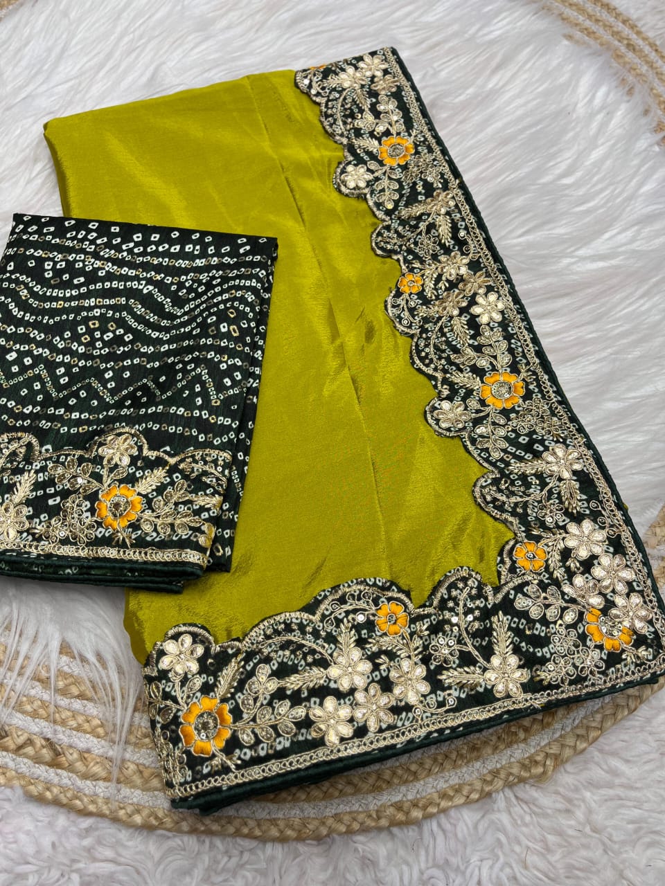 PREMIUM CHINON SILK SAREE