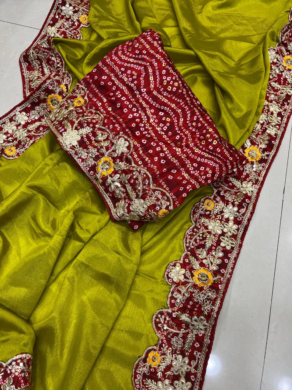 PREMIUM CHINON SILK SAREE