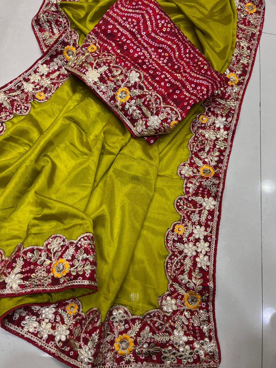 PREMIUM CHINON SILK SAREE