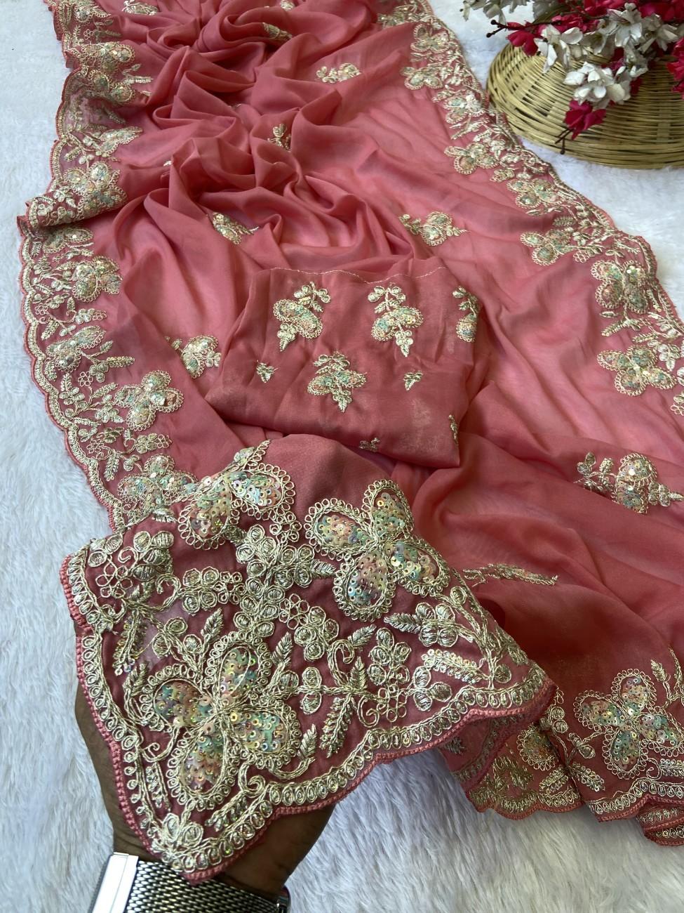 Premium Star Georgette for a graceful drape and lightweight feel
