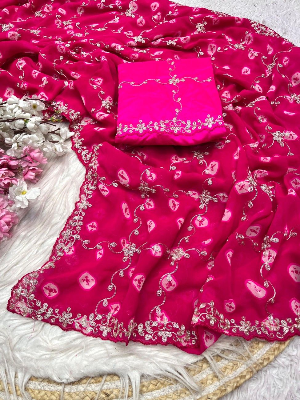 Luxurious Georgette with soft and flowy texture