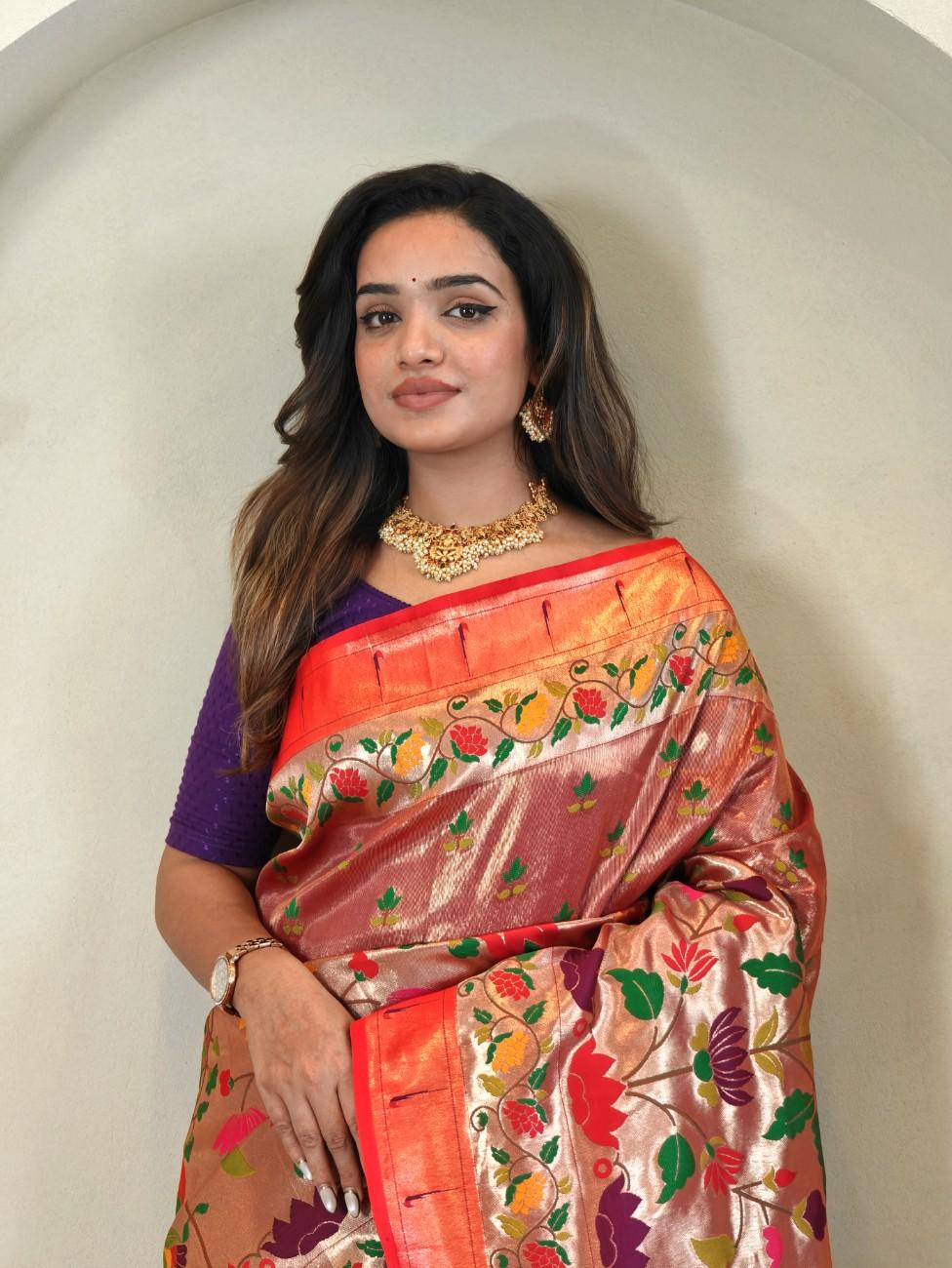 Designer Paithani Weaving sarees