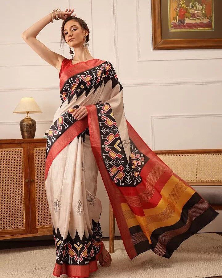 Premium Silk Saree with Digital Print