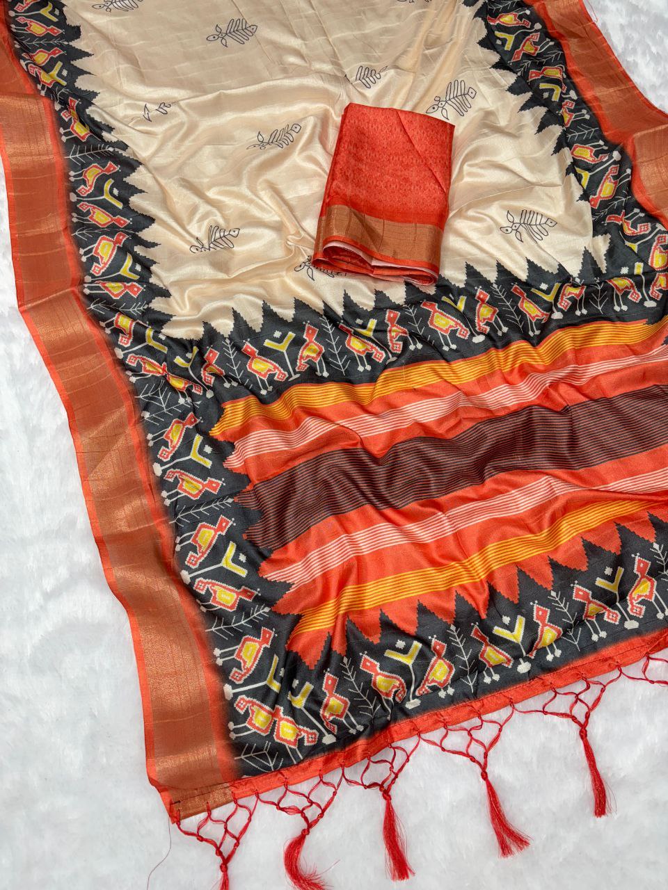 Premium Silk Saree with Digital Print