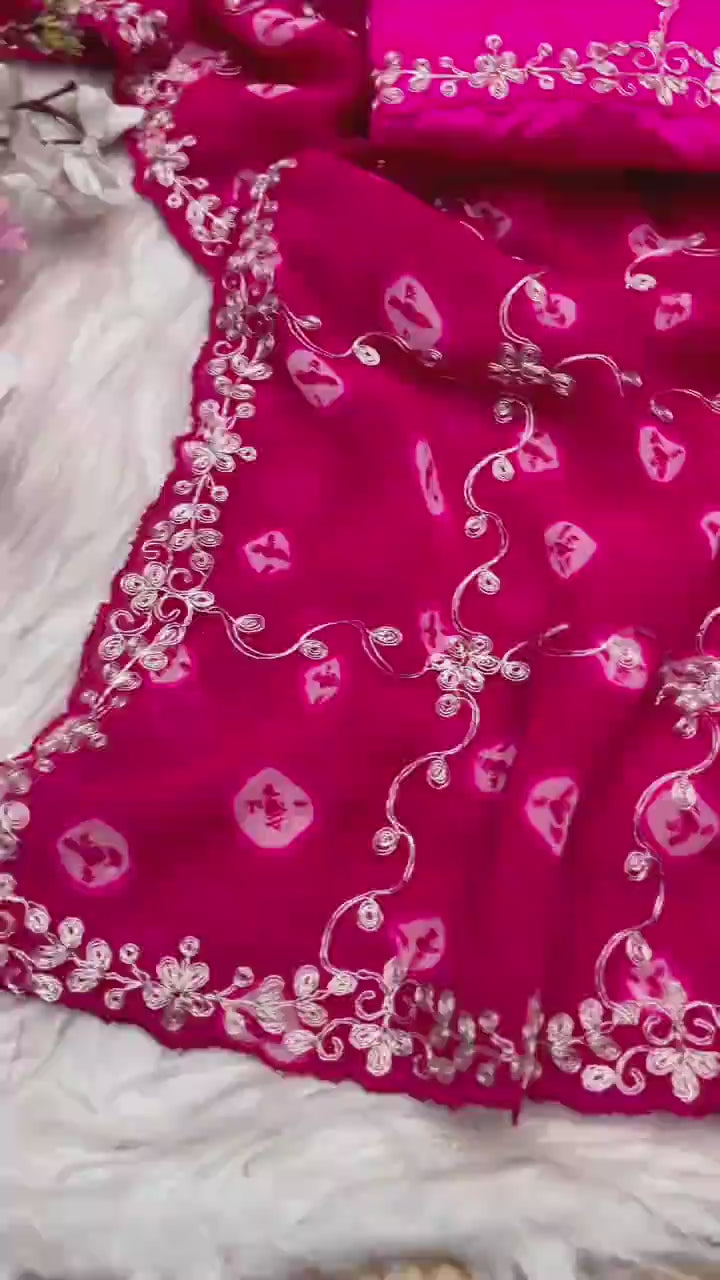 Luxurious Georgette with soft and flowy texture