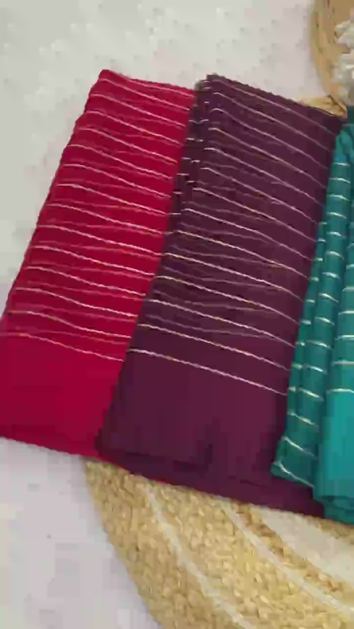 Premium Chiffon Lining with Satin Border