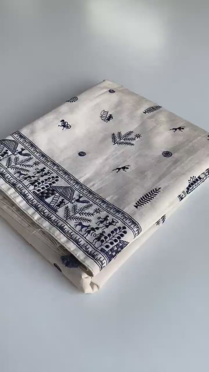Pure Tussar Silk Saree