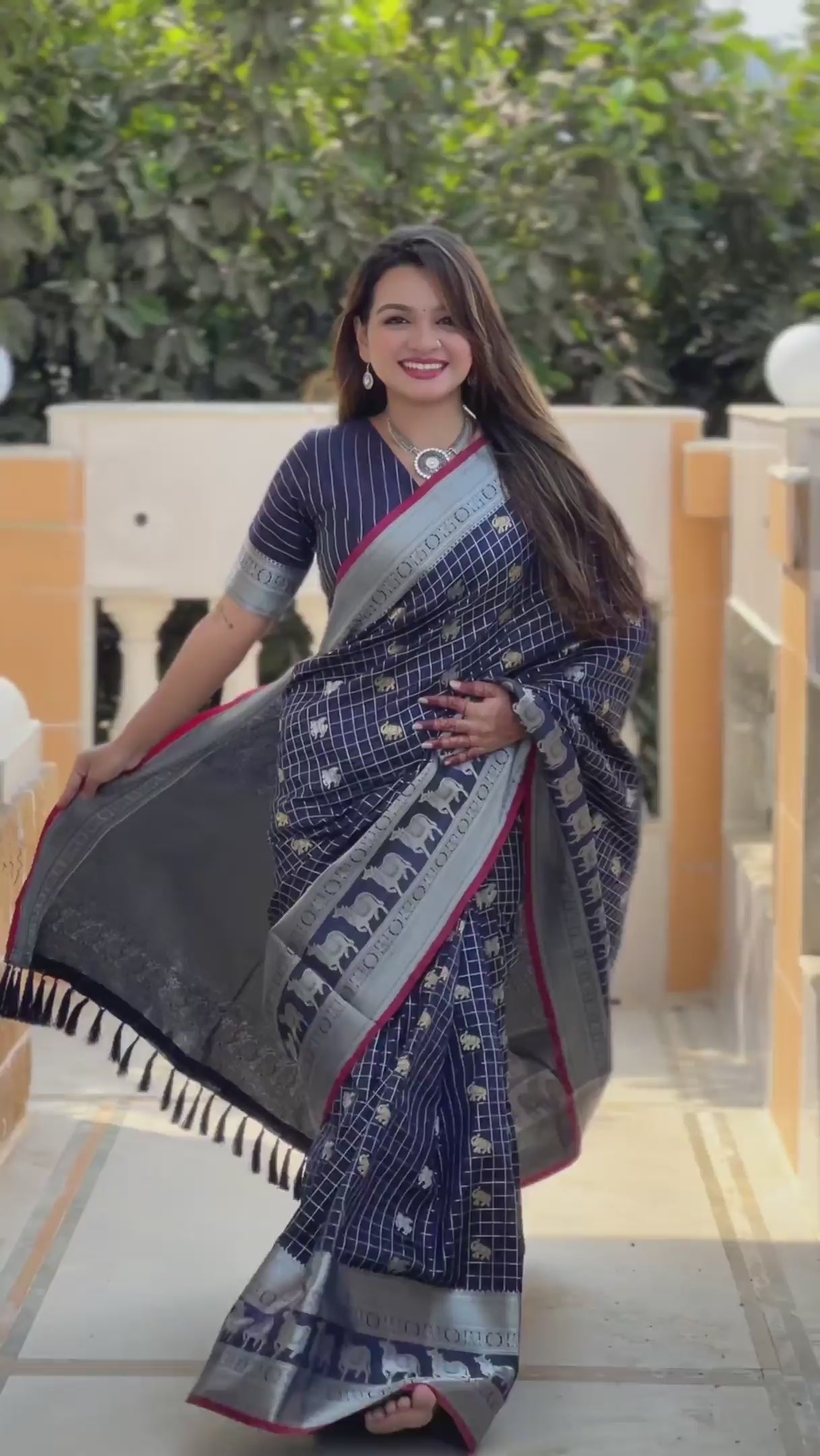 Premium Soft Silk Saree With traditional Pichwai Art