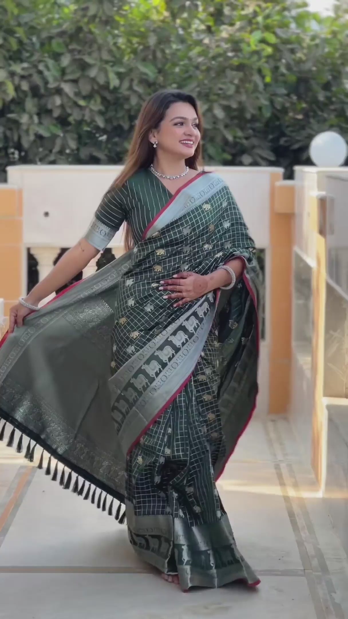 Premium Soft Silk Saree With traditional Pichwai Art
