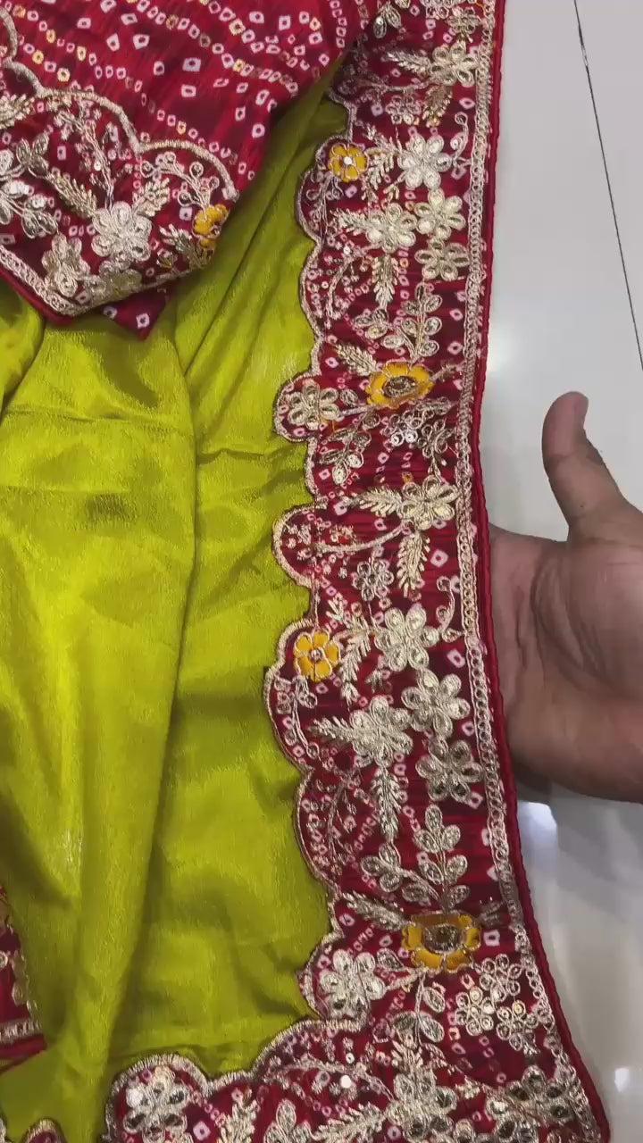 PREMIUM CHINON SILK SAREE
