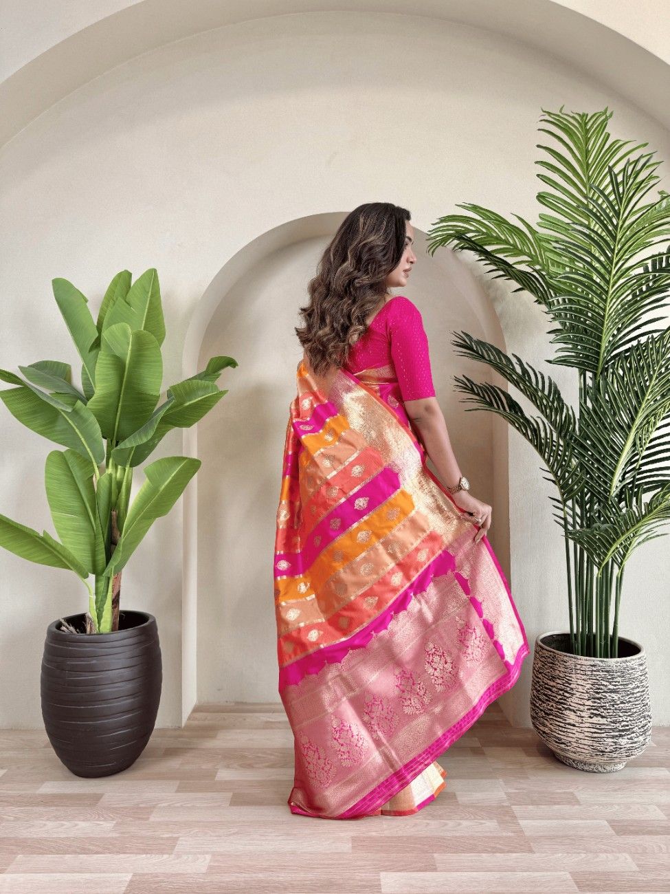 Premium Banarasi Satin Silk Saree